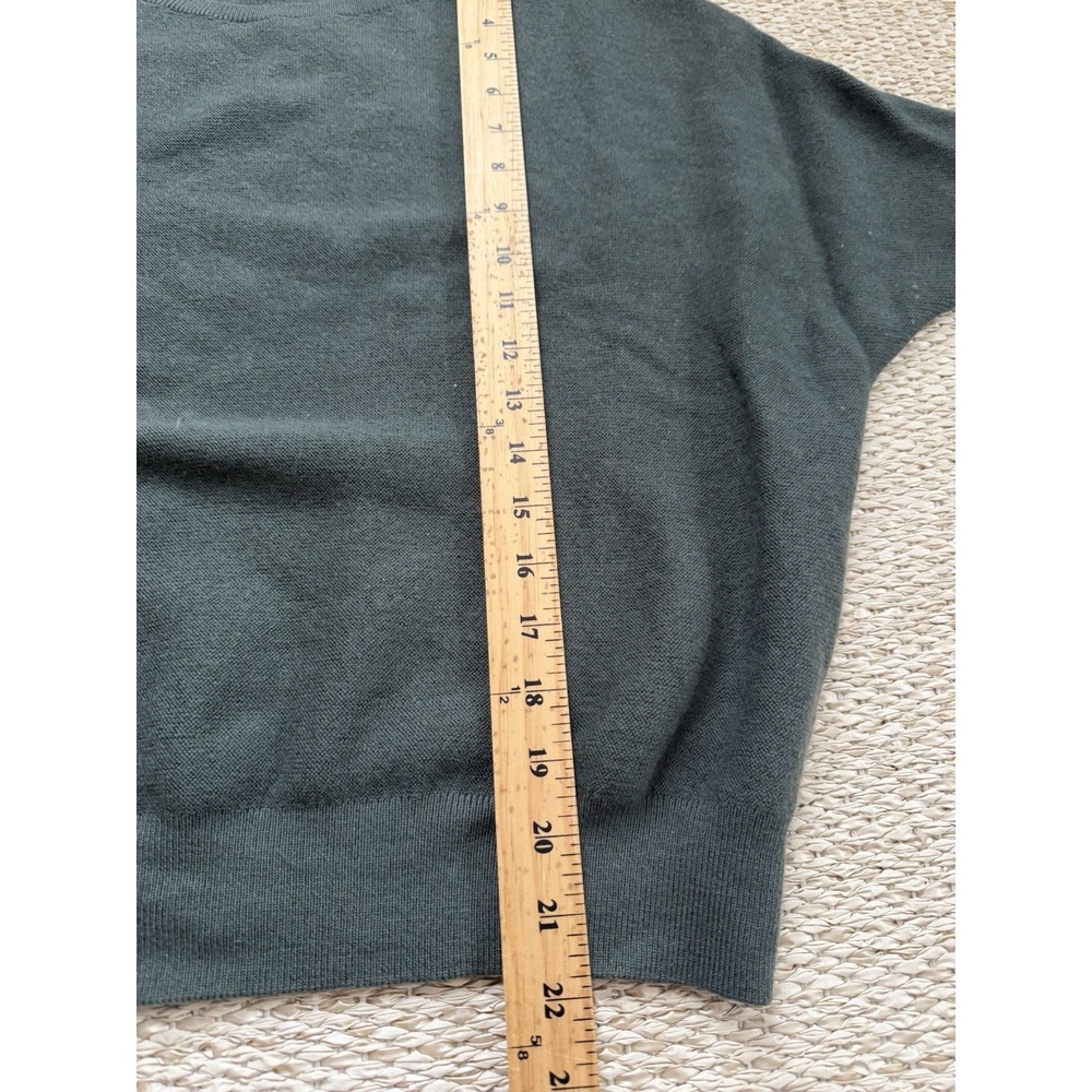 the‎ reset r label sweater. Green 100% Wool, Dolman Sleeve Top. Large - Picture 7 of 7